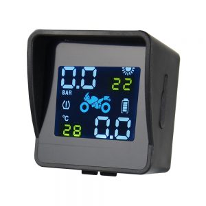 2020 USB Solar Charging Motorcycle TPMS monitorowanie temperatury w oponach silnika monitorowanie temperatury w oponach System alarmowy z 2 czujniki zewnętrzne