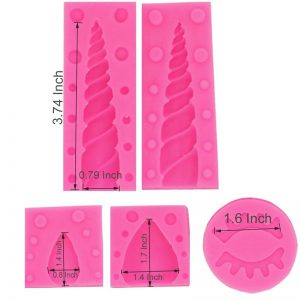 5 sztuk/zestaw jednorożec formy silikonowe formy do Fondant ciasto dekorowanie narzędzia Unicornio formy masy cukrowej czekolady cukierki Gumpaste formy