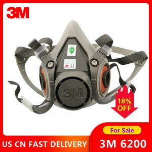 3M 6200 maska gazowa farba w sprayu dekoracja chemiczna maska przeciwpyłowa ochrona toksyczny filtr parowy Respirator maska na oczy pasuje do filtrów