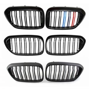 Para samochodów Grill nerkowy wyścigi maskownica do BMW serii 5 E60 E61 F10 F18 G30 G38 520i 525i 528i 530i 2003-2019 akcesoria samochodowe