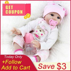 Lalka Reborn realistyczny noworodek silikonowy 55cm dla dzieci, laleczka, dziecko, winyl, ręcznie robiona, słodka, urocza, miękka, zabawka, prezent urodzinowy, świąteczny, Boże Narodzenie