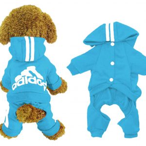 Ubranka dla zwierząt domowych dla psów bluzy z kapturem dla szczeniąt płaszcz zimowa bluza ciepły sweter stroje dla psów kurtka dla psa Pet czteronożne ubrania