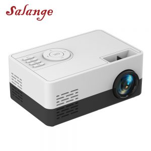 Salange Mini projektor J15, 320*240 pikseli obsługuje 1080P HDMI USB Mini Beamer domowy odtwarzacz mediów dla dzieci prezent