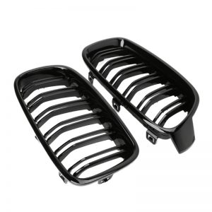Atrapa przednia grill nerka do BMW 2012-2017, połysk, lakiernictwo, seria 3, F30, F31, F35, stylizacja, czarny, 1 para