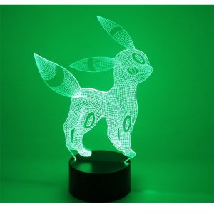 3D LED lampka nocna lisa z duchowością z 7 kolory światła do dekoracji wnętrz lampy niesamowite wizualizacji Optical Illusion