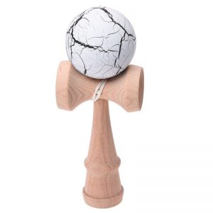 Kendama 18CM pełne pęknięcie PU farba drewniana Kendama piłka umiejętna piłka do żonglerki gra zabawka wypoczynek na świeżym powietrzu sport
