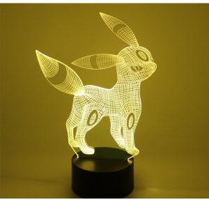 3D LED lampka nocna lisa z duchowością z 7 kolory światła do dekoracji wnętrz lampy niesamowite wizualizacji Optical Illusion