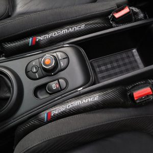 1 sztuk z włókna węglowego szczelne ochronna szczeliny w siedzeniach pokrowiec na samochód Pad dla BMW M mocy M3 M5 X1 X3 X5 X6 E46 E39 E36