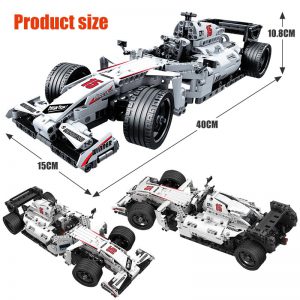 ERBO 729 sztuk miasto F1 samochód wyścigowy pilot Technic RC samochód ciężarówka elektryczna klocki klocki zabawki dla dzieci prezenty
