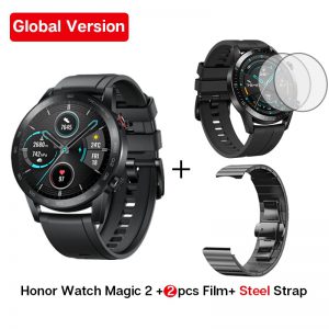 W magazynie Wersja globalna Honor Magic Watch 2 Smart Watch Bluetooth 5.1 Smartwatch Tlen krwi 14 dni Wodoodporny zegarek MagicWatch 2 "AECZARNY10" 8 off 80 on 11.23-27