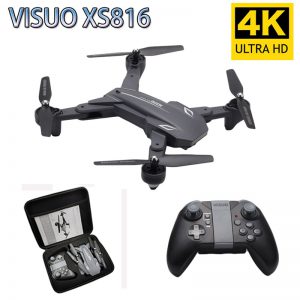 Visuo XS816 RC Drone 4K 1080P podwójny aparat WIFI FPV drony gest strzelanie profesjonalny dron do Selfie VS XS809HW XS809S E58 SG106