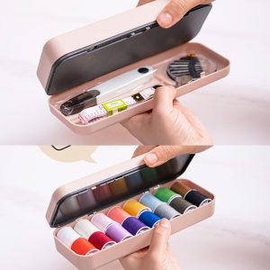 Igła linijka zestaw pudełko na akcesoria do szycia do Kitting igły narzędzia pikowania nici przyszywany haft Craft zestawy do szycia garnitur