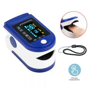 Finger Oximeter Digital Fingertip Pulse Oximeter Blood Oxygen Saturation Meter Finger SPO2 PR Heart Rate Monitor Health Care