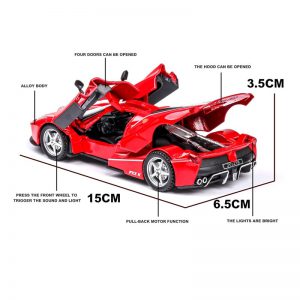 1:32 ferrari-laferrari Model samochodu stopu samochodu zabawka z odlewu Model auta z napędem wstecznym zabawki dla dzieci kolekcje darmowa wysyłka