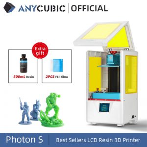 ANYCUBIC-Drukarka 3D Photon-S żywiczna, podwójna oś Z, matryca UV 405 nm, moduł SLA, ulepszona