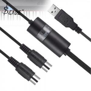 SLADE 2m kabel USB do MIDI fortepian elektryczny bęben gitara muzyka kompilacja Adapter interfejsu kabel konwertera wsparcie Windows i Mac OS