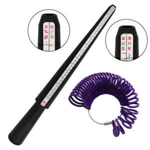 Hurtownie plastikowy pierścień rozmiar Finder trzpień Stick Finger zestaw wskaźników dla DIY tworzenia biżuterii pierścień Sizer pomiaru biżuterii zestaw narzędzi