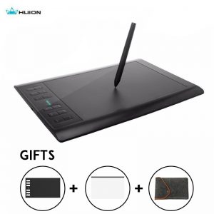 Huion nowy Tablet graficzny 1060 Plus 8192 poziomów profesjonalny 8GB USB cyfrowy rysunek tabletki animacja z prezentami