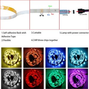 Taśma LED Light Bluetooth luces Led RGB 5050 2835 wodoodporna elastyczna lampa taśma wstążka z taśma diodowa DC 12V 5M 10M 32.8ft 20M
