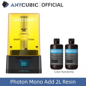 ANYCUBIC Photon Mono 3D drukarki 4.5Kg żywicy UV drukarki z 6 cal 2K monochromatyczny ekran LCD i szybka prędkość druku: 130x80x165mm