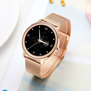 Super cienki moda kobiety inteligentny zegarek 2021 w pełni dotykowy okrągły ekran Smartwatch dla kobiety pulsometr dla androida i IOS